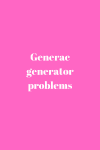Champion generator won't start