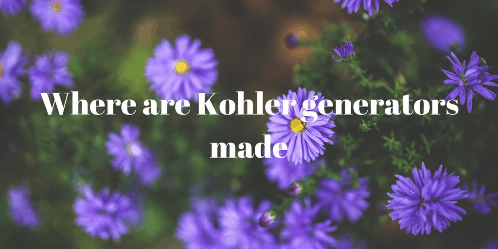 Kohler generators made