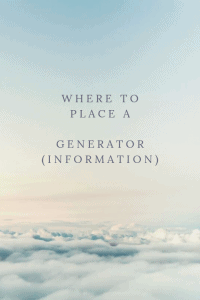 generator placement