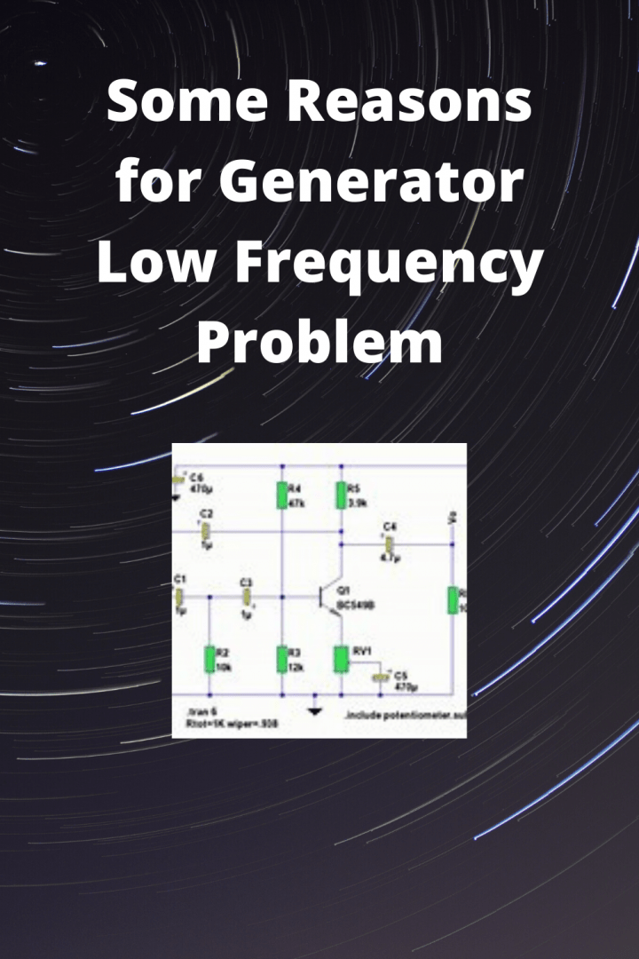 Some Reasons for Generator LowFrequency Problem Generators Zone