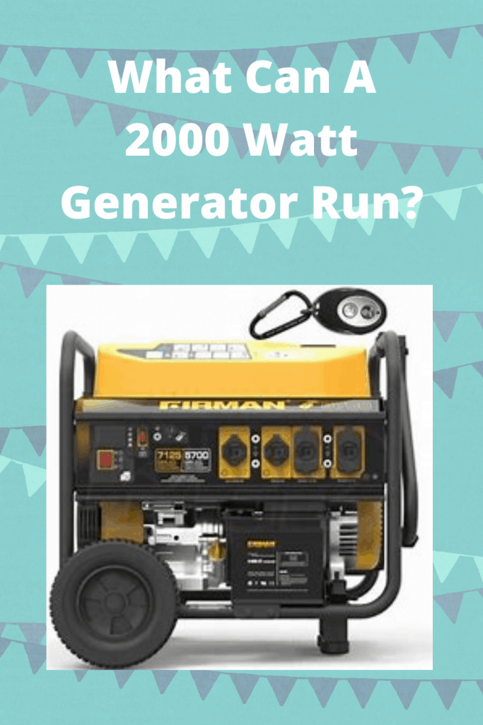 What Can A 2000 Watt Generator Run? Generators Zone