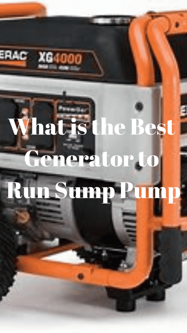 What is the Best Generator to Run Sump Pump Generators Zone