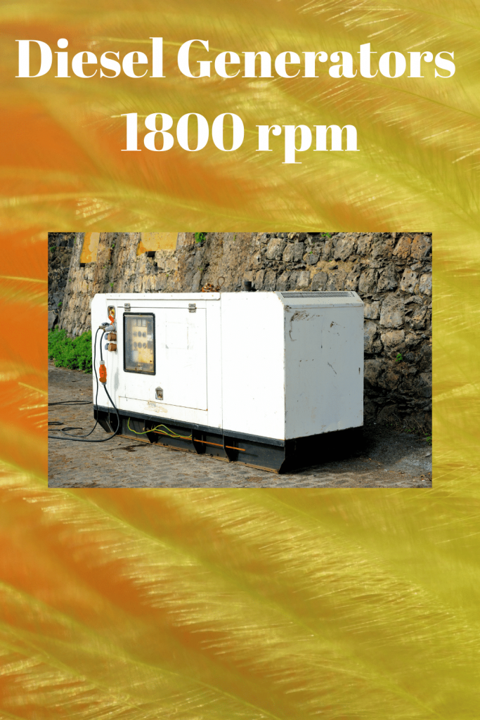 Diesel Generators 1800 rpm easy